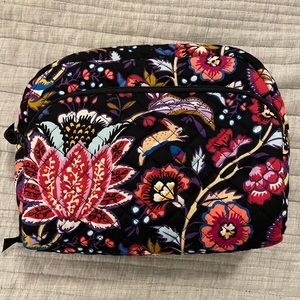 Vera Bradley Large Lay Flat Cosmetic in Foxwood